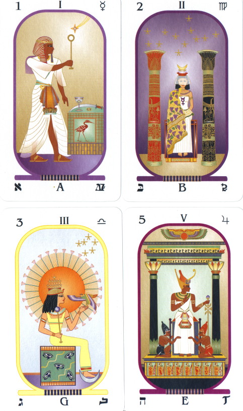 Tarot Cards - Brotherhood of Light Egyptian - Full Color 